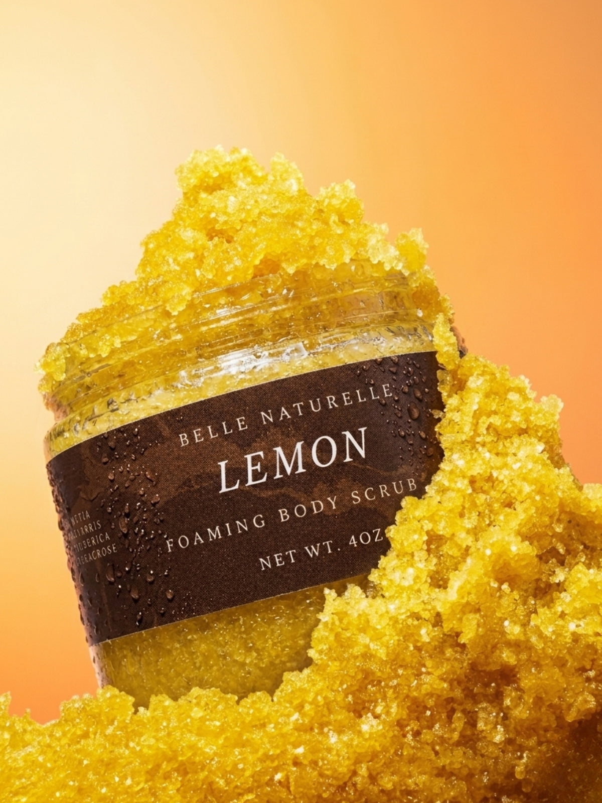 Lemon foaming scrub